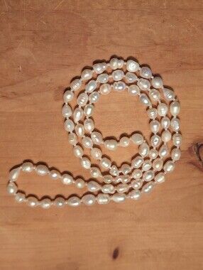 Freshwater Large Pearl  Chunky Necklace - White